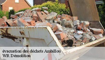 évacuation des déchets  ambillou-37340 WR Démolition