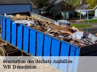 évacuation des déchets  ambillou-37340 WR Démolition