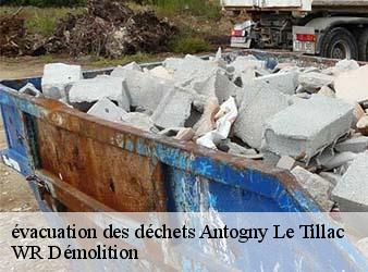 évacuation des déchets  antogny-le-tillac-37800 WR Démolition