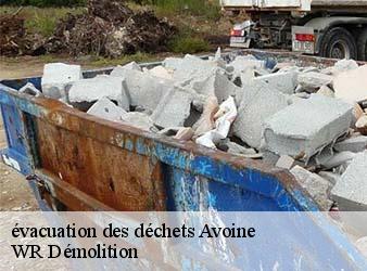 évacuation des déchets  avoine-37420 WR Démolition