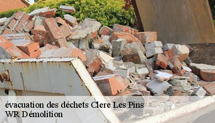 évacuation des déchets  clere-les-pins-37340 WR Démolition