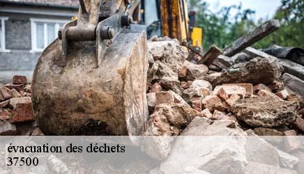 évacuation des déchets  cravant-les-coteaux-37500 WR Démolition